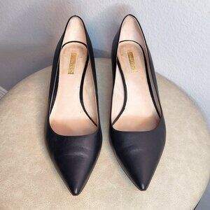 Louise et Cie Black Leather Kitten Heel Pumps – Size 12M